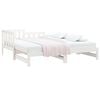 vidaXL Pull-out Day Bed without Mattress White 2x(90x200) cm