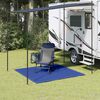 vidaXL Tent Carpet 200x200 cm Blue HDPE
