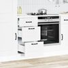 vidaXL Kitchen Base Cabinet Kalmar White Engineered Wood