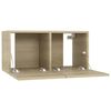 vidaXL Hanging TV Cabinets 3 pcs Sonoma Oak 60x30x30 cm