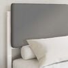 vidaXL Bed Frame with Upholstered Headboard Light Grey 200 x 200 cm