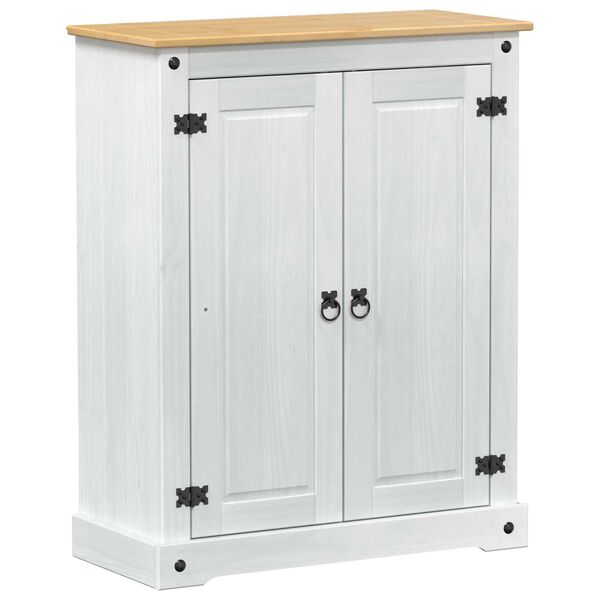 vidaXL Shoe Cabinet White 86 x 38.5 x 1080 cm Solid Pine Wood