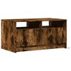 vidaXL Coffee Table with LED Lights Smoked Oak Engineered Wood