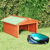 vidaXL Robotic Lawn Mower Garage 72x87x50 cm Solid Firwood