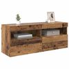 vidaXL TV Wall Cabinet Old Wood 100 x 30 x 40 cm Engineered Wood