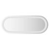 vidaXL LED Bathroom Mirror Transparent 50 x 20 cm Tempered Glass
