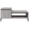 vidaXL Coffee Table Grey Sonoma 100x50x45 cm Engineered Wood