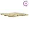 vidaXL Decking Tile 6 pcs Green 50 x 50 cm Green Impregnated Pinewood