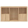 vidaXL Sideboard with LED Lights Sonoma Oak 181.5x37x100 cm