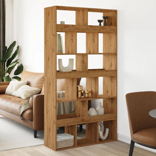 vidaXL Room Divider Artisian Oak 100x33x187.5 cm Engineered Wood
