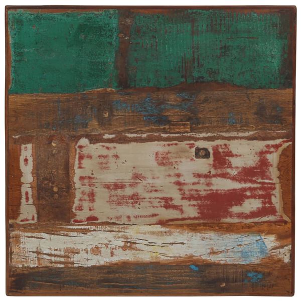 vidaXL Bar Table Solid Reclaimed Wood Multicolour 60x60x107 cm