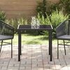 vidaXL Garden Table Black 80 x 80 x 73 cm Solid Teak wood
