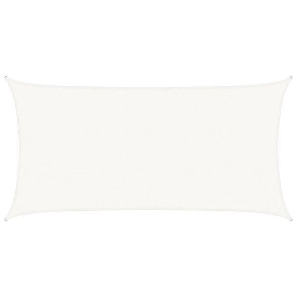 vidaXL Sunshade Sail 160 g/m&sup2; White 2x3.5 m HDPE