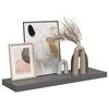 vidaXL Floating Wall Shelf High Gloss Grey 80x23.5x3.8 cm MDF