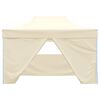 vidaXL Party Tent Folding Cream 280 x410 x 315 cm Oxford Fabric