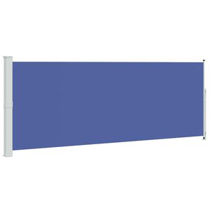 vidaXL Patio Retractable Side Awning 180x500 cm Blue