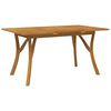 vidaXL Garden Table 150x90x75 cm Solid Wood Acacia