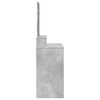 vidaXL Dressing Table with Mirror Concrete Grey 80x41x144.5 cm