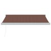 vidaXL Manual Retractable Awning Brown 350x250 cm