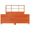 vidaXL Bookcase Bed without Mattress Wax Brown 140x200 cm Solid Wood