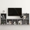 vidaXL 3 Piece TV Cabinet Set Concrete Grey Engineered Wood