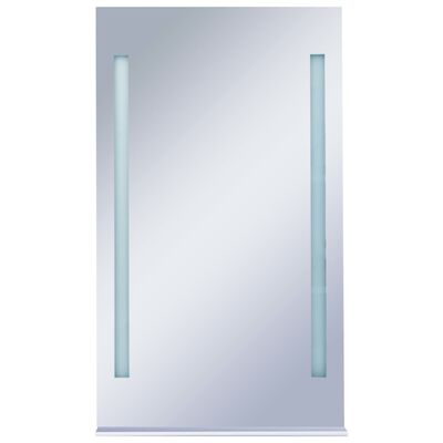 vidaXL Bathroom LED Wall Mirror with Shelf 60x100 cm