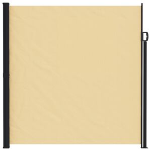vidaXL Retractable Side Awning Sand 500 x 200 cm Polyester