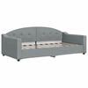 vidaXL Day Bed without Mattress Light Grey 90x190 cm Single Fabric