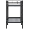 vidaXL Bunk Bed without Mattress Black 100x190 cm Steel
