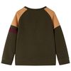 Kids' Sweatshirt Dark Khaki and Camel 140
