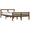 vidaXL Bed Frame without Mattress Honey Brown Solid Wood 150x200 cm King Size