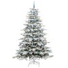 vidaXL Artificial Hinged Christmas Tree White 240 cm PE and PVC