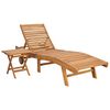 vidaXL Sun Lounger 2 pcs Solid Teak Wood Brown