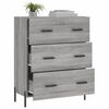 vidaXL Sideboard Grey Sonoma 69.5x34x90 cm Engineered Wood