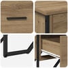 vidaXL Chest of Drawers with Drawer Artisan oak 91 x 35.5 x 74.5 cm