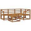 vidaXL Outdoor Sofa Set 5 pcs Natural Solid Acacia Wood