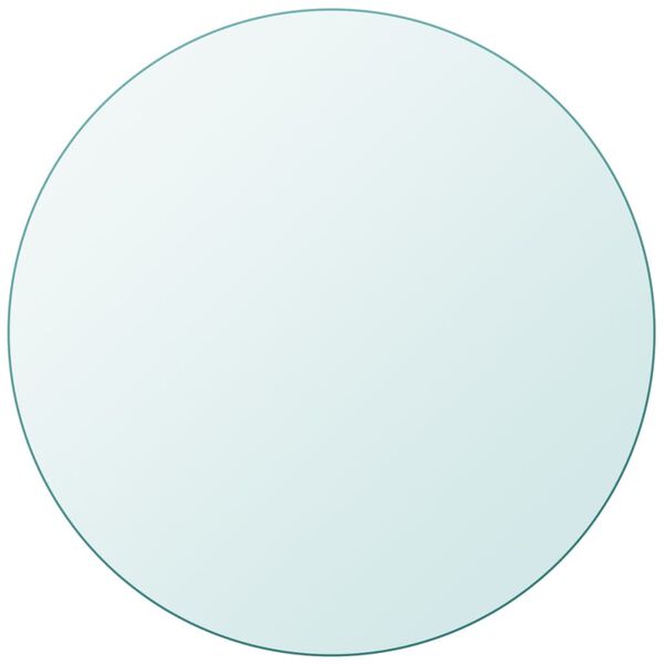 vidaXL Table Top Tempered Glass Round 500 mm