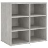 vidaXL Shoe Cabinet Concrete Grey 52.5x30x50 cm