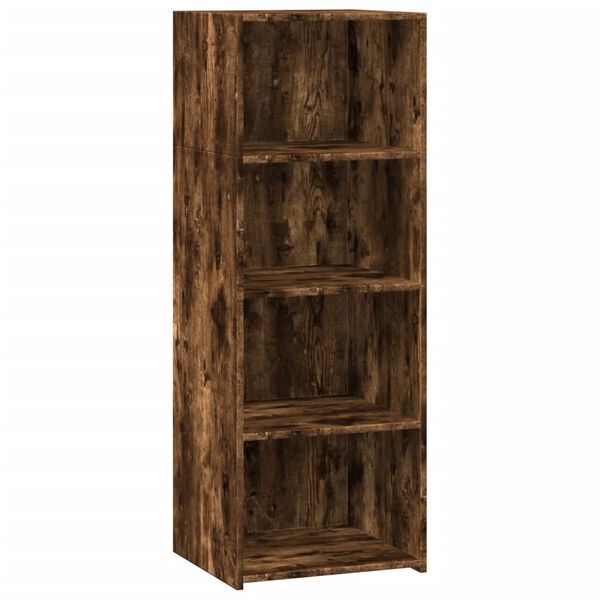 vidaXL Highboard Smoked Oak 45x41x124 cm Engineered Wood