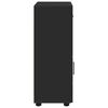 vidaXL Bathroom Cabinet Set with Drawer TULUM Black 37 x 31.5 x 82 cm
