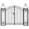 vidaXL Ornamental Garden Gate Wrought Iron 122x20.5x100 cm