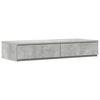 vidaXL Storage Bed Frame Concrete Grey 100 cm Engineered Wood