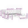 vidaXL Daybed with Trundle and Drawers without Mattress 90x190 cm Single