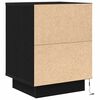 vidaXL Bedside Cabinets with LED Lights&nbsp;2 pcs Black 38x34x50 cm