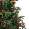vidaXL Artificial Hinged Christmas Tree with Cones and Berries 240 cm