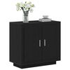 vidaXL Sideboard Black Oak 80 x 40 x 75 cm Engineered Wood
