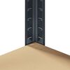 vidaXL 5-Layer Corner Shelf Anthracite Steel&Engineered Wood