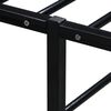 vidaXL Bed Frame without Mattress Black Metal 200x200 cm