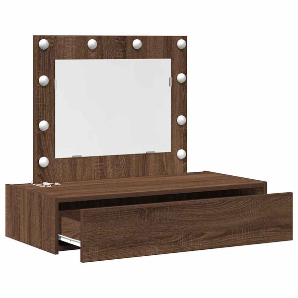 vidaXL Dressing Table Brown 83 x 40 x 70 cm Engineered Wood