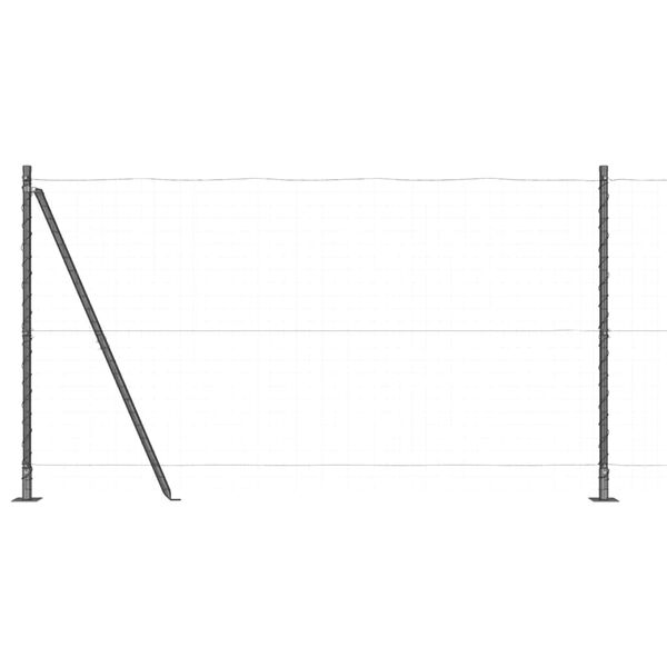 vidaXL Fence Post 52 pcs Grey 3.2 x 3.2 x 68.5 cm